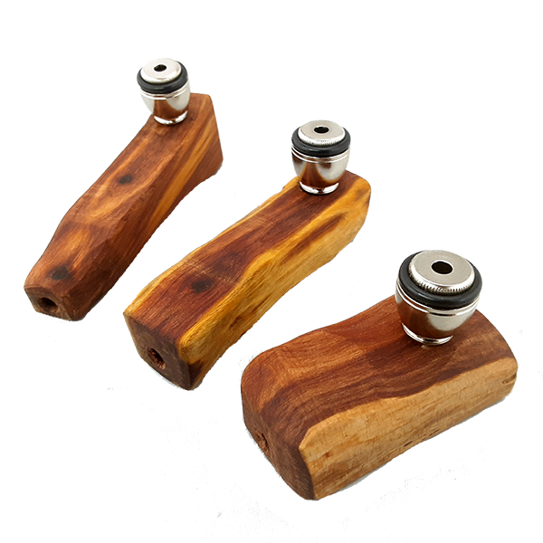 Custom Red Cedar Wood Pipes - Set of 3